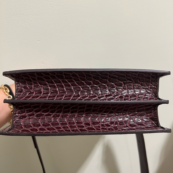 MINI FLAP CROSSBODY - BROWN CROC - Picture 2 of 4